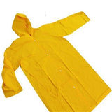 CAPA CHUVA PVC AMARELA C/FORRO/MANGA/CAPUZ T.GG