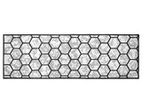 TAPETE KAPAZI CLEANKASA COZINHA MARMORE HEXAGONAL 50CMX150CM