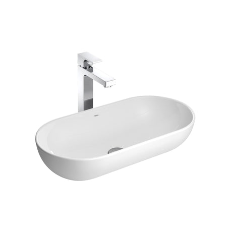 DECA L CUBA OVAL APOIO L106  55X27CM BRANCO