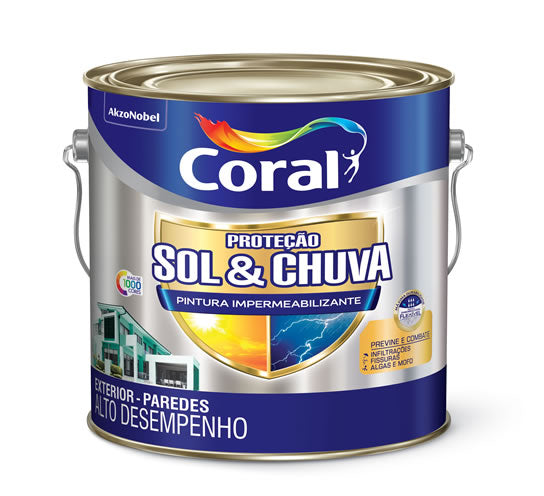 CORAL SOL E CHUVA IMPERMEABILIZANTE 3.6LTS BRANCO