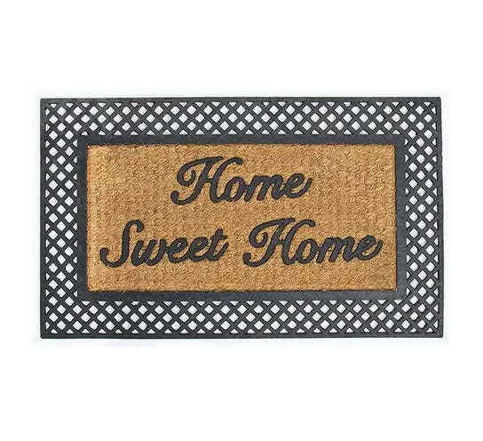 TAPETE KAPAZI FIBRA DE COCO 45CM X 75CM HOME SWEET HOME