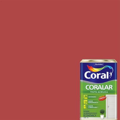 Tinta Coral Acrilica Fosca Coralar 18l -  Rubi