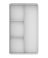 OU ORGANIZADOR DE GAVETAS LOGIC 4 SESSÕES 35X20X7,5CM BRANCO