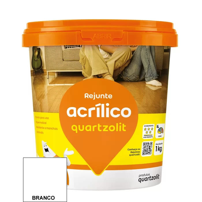 REJUNTE QUARTZOLIT ACRILICO BRANCO 1KG