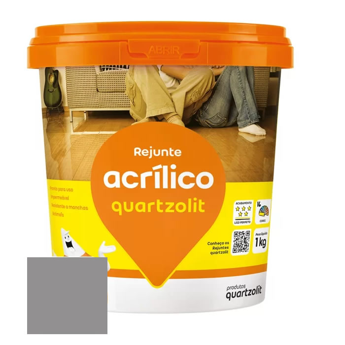 REJUNTE QUARTZOLIT ACRILICO CINZA ARTICO 1KG