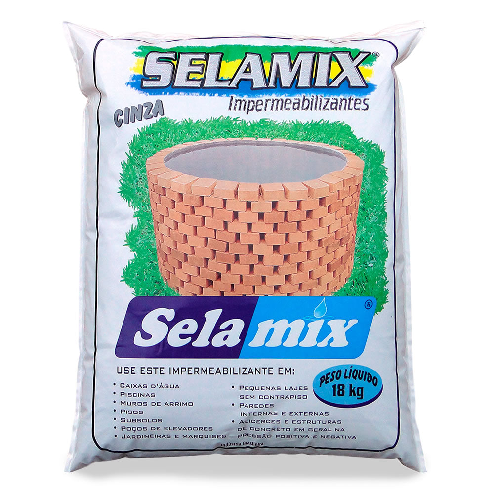 SELAMIX ELIMINA AGUA 18KG CINZA