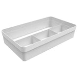 OU ORGANIZADOR DE GAVETAS LOGIC 4 SESSÕES 35X20X7,5CM BRANCO