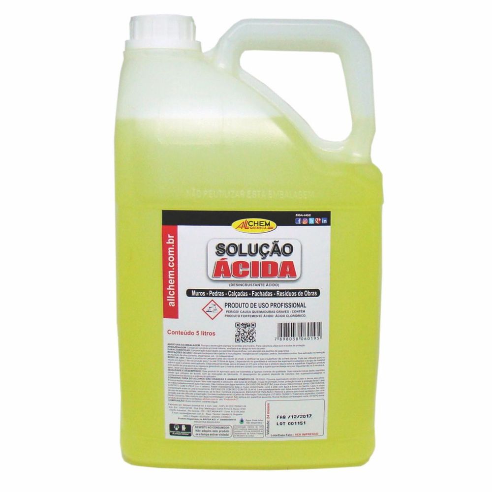 SOLUCAO ACIDA ALLCHEM 5LTS