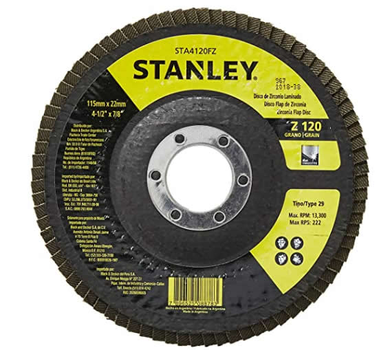 STANLEY DISCO FLAP 4 1/2 X 7/8 GR120