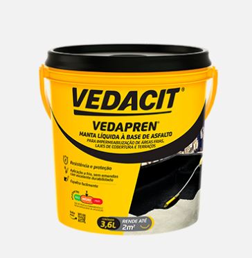 VEDACIT VEDAPREN 3,6 KG PRETO