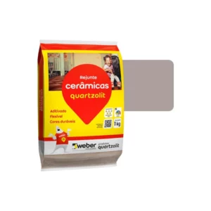 Rejunte Flex Quartzolit Cinza Outono 1kg