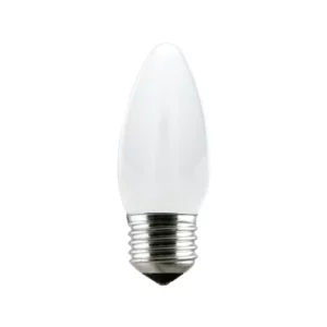 Lampada Vela Lisa Leitosa 40w X 127v E-27