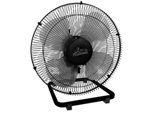 Ventilador de Mesa com Grade de Aço Premium Preto 40cm Bivolt - Venti-delta
