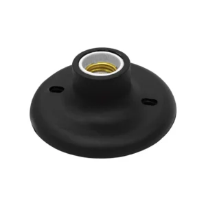 Plafon Taschibra E-27 em Porcelana Saco Plástico Preta
