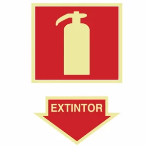 Placa Fotoluminescente 20x30 - Extintor