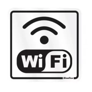 Placa Aluminio 15x15 - Internet Wi Fi