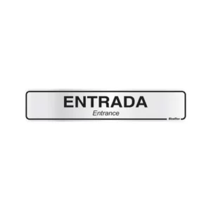 Placa Aluminio 5x25 - Entrada