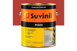 Tinta Acrílica para Piso Fosco Vermelho Demarcação 3,6 Litros