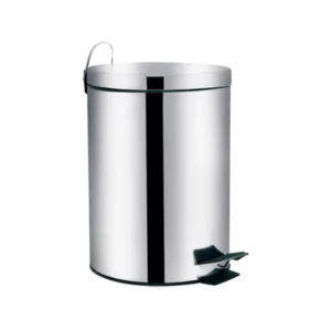 Lixeira Agata Inox   5lts Mor