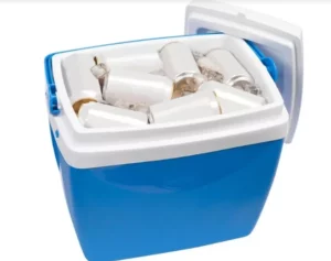 Caixa Térmica com Capacidade de 26 Litros na Cor Azul - Ref. 25108171 - Mor