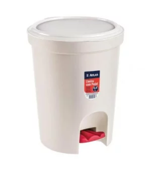 Lixeira Redonda de Plástico com Pedal 6,6l