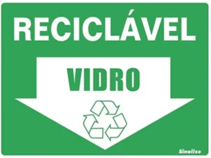 Placa Poliestireno 15x20 - Reciclavel Vidro
