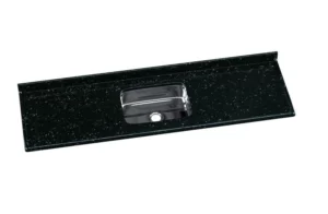 Pia Roralit Pedra Escura (preto) com Cuba Inox 180 X 55cm