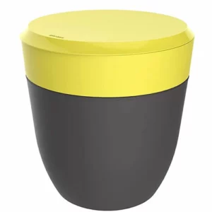 Lixeira 2,5l Amarela / Cinza - Crippa
