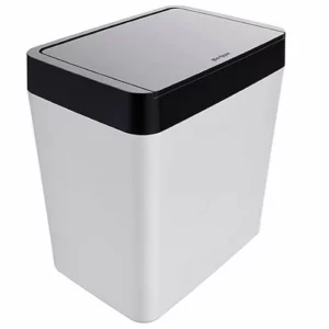 Lixeira 5l Preta / Branca - Crippa