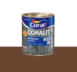 Tinta Esmalte Sintético Antiferrugem Coralit 900ml - Tabaco