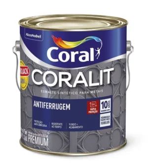 Tinta Esmalte Sintético Antiferrugem Coralit 3,6l - Vermelho