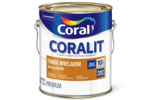 Fundo Nivelador Fosco para Madeira Coralit Branco 3,6 Litros