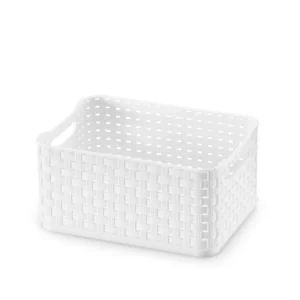 Caixa Nº 2 Rattan Branca 18 X 13 X 9cm - Arthi
