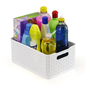 Caixa Nº 3 Rattan Branca 27,5 X 18 X 12cm - Arthi