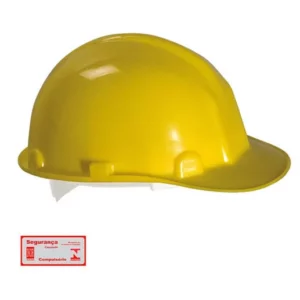 Capacete com Carneira Amarelo