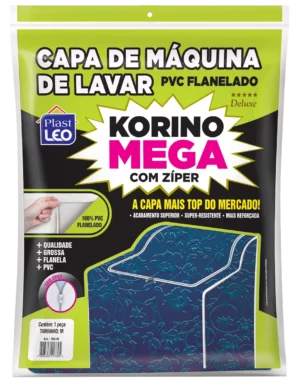 Plastleo Capa Maquina Korino Pvc C/ Ziper Tam. P