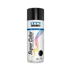 Tinta Spray Alta Temp. Tekbond Preto Brilhante 350ml