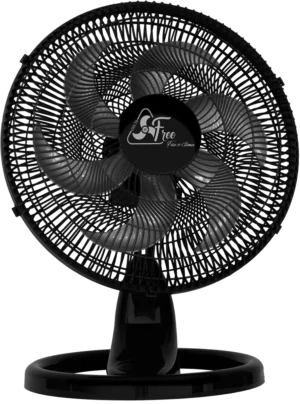 Ventilador de Mesa/ Parede com Grade Plástica Delta Free Preto 40cm Bivolt - Venti-delta