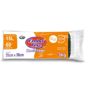 Saco P/lixo 15l Pr Rolo 60 Pcs Embalixo