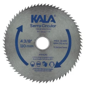 Disco Serra Circular Madeira 110x20mm 72 Dentes Kala
