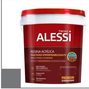 Alessi Resina Acrilica Multiuso Cinza Medio 18l Base Agua