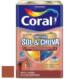 Coral Resina Imp.prot. Sol e Chuva 18l Ceramic Tile (telha)