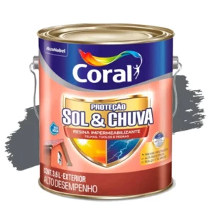 Coral Resina Imp.prot. Sol e Chuva 3,6l Graphite
