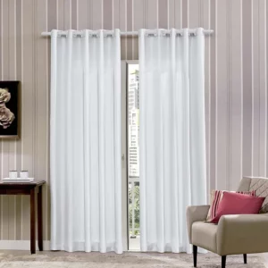 Cortina Rustica 3,60mx2,50m Poli/branco