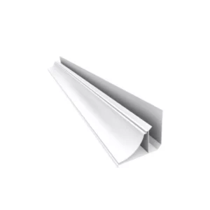 Meia Cana Acabamento V Pvc Plasbil Branco 3mt