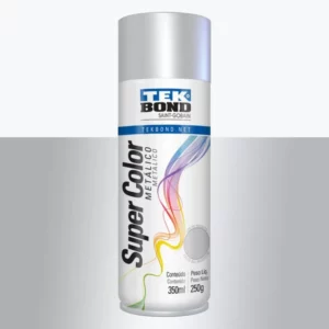 Tinta Spray Metalico Tekbond Prata 350ml